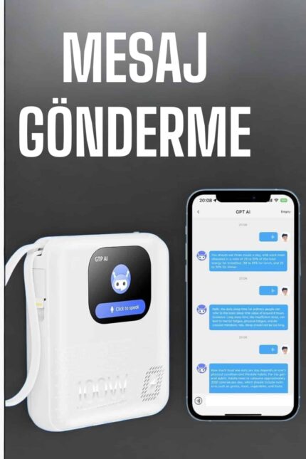 Powerbank Ekranlı Çok Fonksiyonlu Müzik Dinleme Kitap Okuma