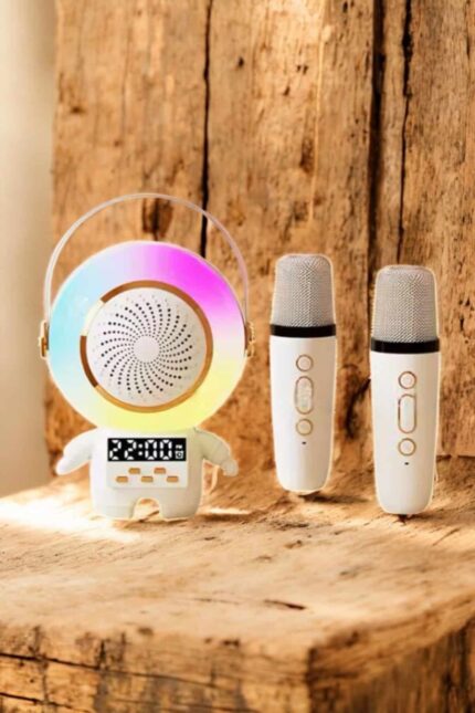 Çocuklara Özel Kablosuz Bluetooth Bağlantılı Karaoke Mikrofon